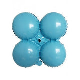 Baby Blue Quad Column Maker Balloon