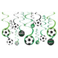 Goal Getter Soccer Value Pack Spiral Decorations 12/CT
