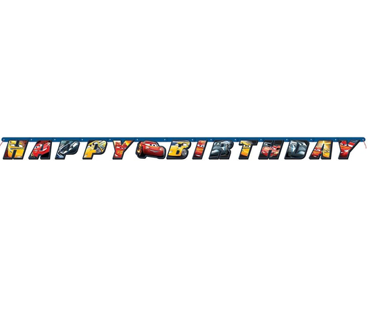 Disney Pixar Lightning McQueen jointed party banner