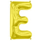 Jumbo Supershape Letter E Gold Foil Balloon