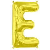 Jumbo Supershape Letter E Gold Foil Balloon