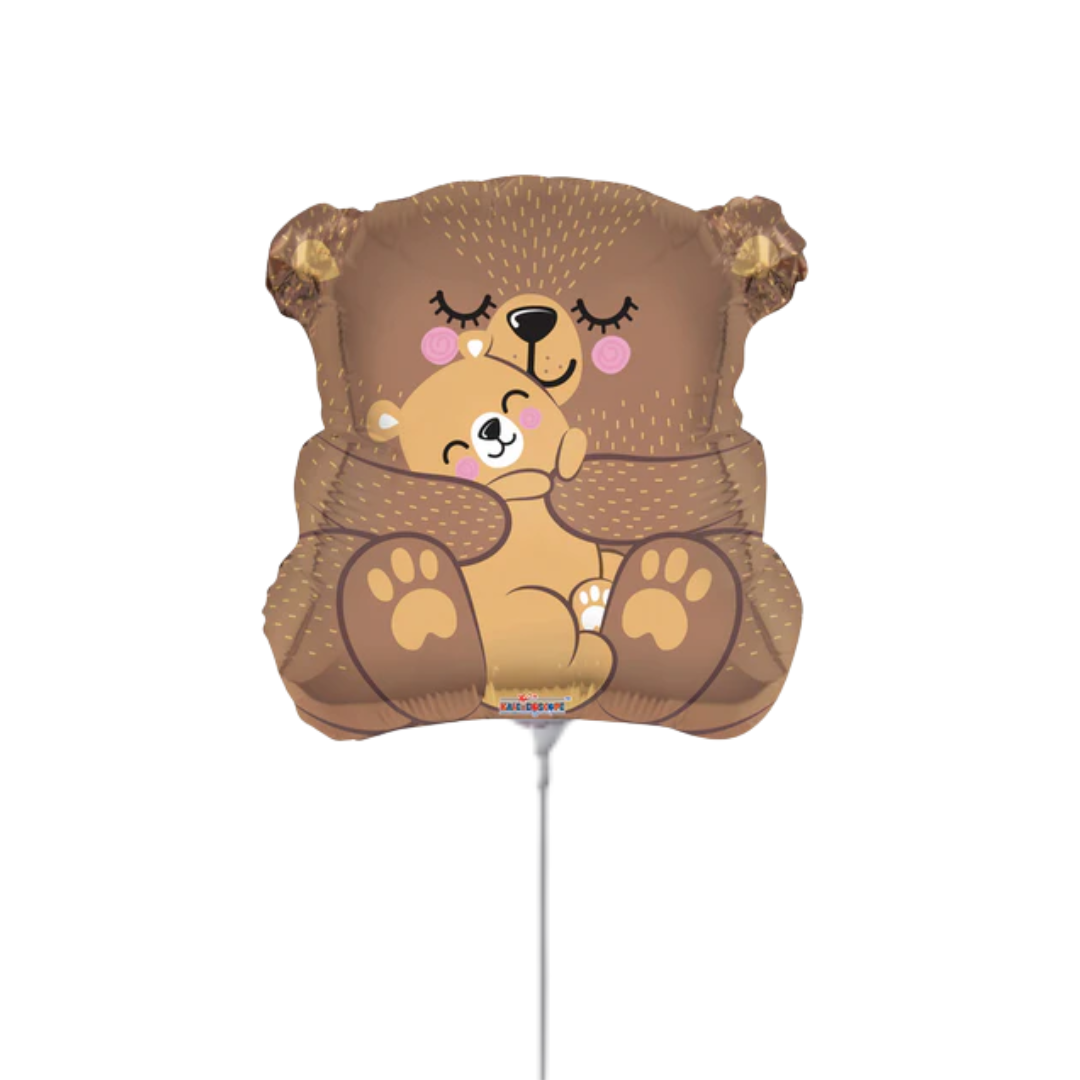 12" Airfill Only Mom Bear Foil Balloon
