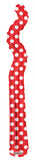 Red & Silver Polka Dots Kurly Zig Zag Balloon