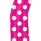 Hot Pink & Silver Polka Dots Kurly Zig Zag Balloon