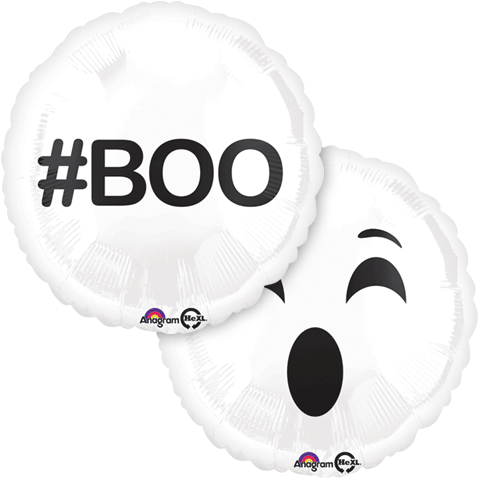 #Boo Cute Ghost Foil Balloon