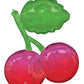 Fruity Mix Iridescent Cherries Holographic SuperShape Foil Balloon