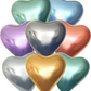 12" Assorted Latex Heart Shaped Balloons