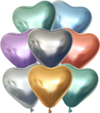 12" Assorted Latex Heart Shaped Balloons