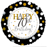 Happy 70th Birthday Foil Balloon 18"