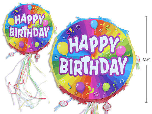 Happy Birthday Pull String Pinata