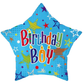 Birthday Boy Stars Foil Balloon 18"