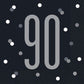 90 Black Party Luncheon Napkins 16 Pack