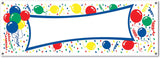 Blank Customizable Reusable Party Banner 5ft