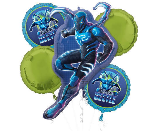 Blue Beetle Balloon Bouquet