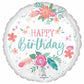Floral Boho Foil Balloon 18" Birthday