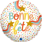 18" Bonne Fête (French) Foil Balloon