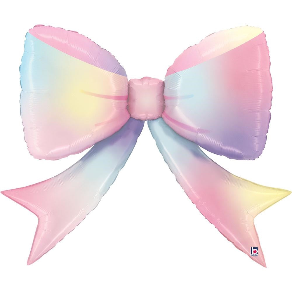 Pastel Bow Foil Balloon 41"