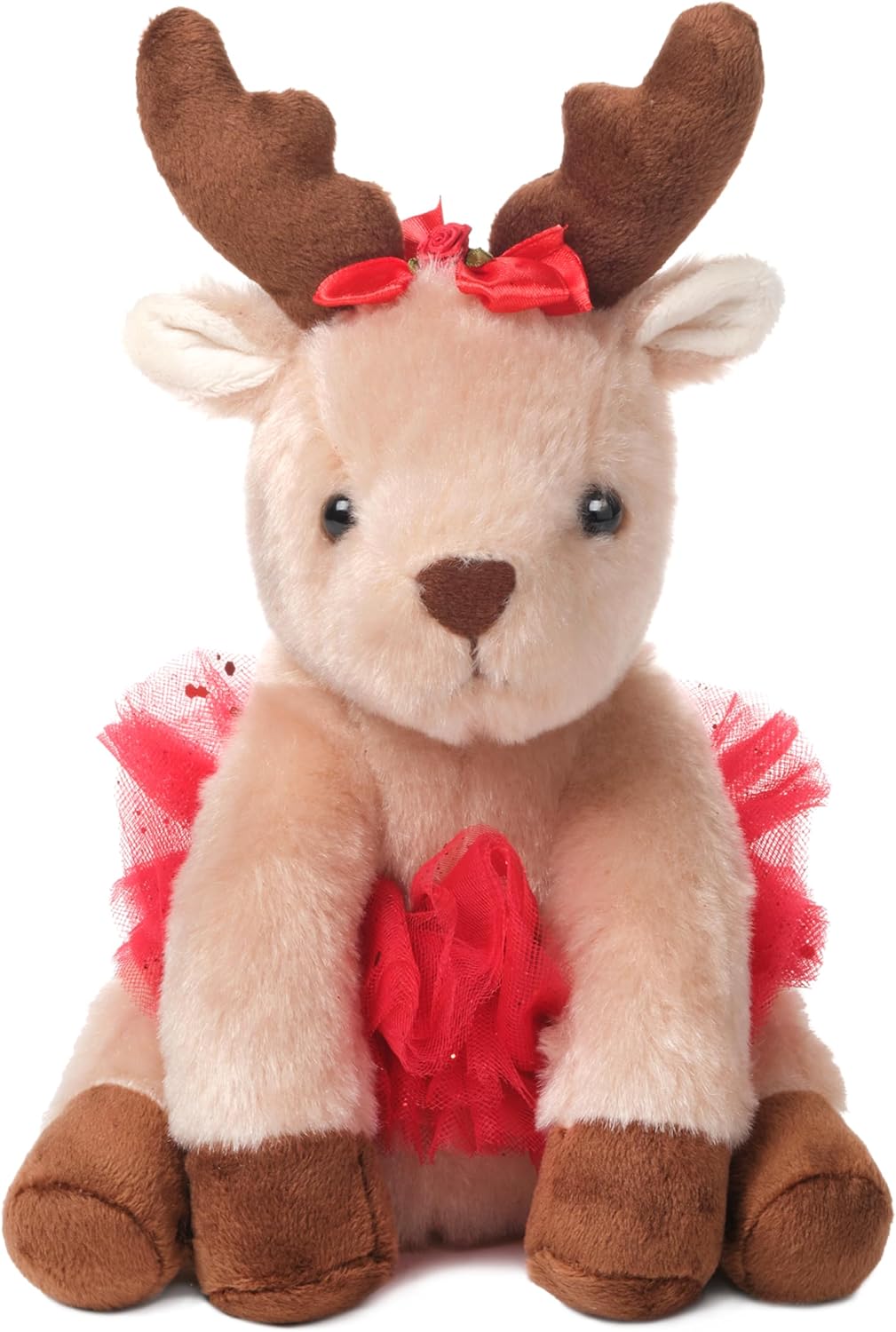 The Bearington Collection Darling Dancer Ballerina Reindeer 7" Stuffed Animal