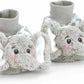 The Bearington Baby Collection Lil' Spout Elephant Booties Slippers 6-12 Months