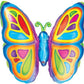 Bright Butterfly Supershape Foil Balloon