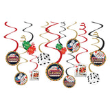 Casino Value Pack Foil Swirl Decoration 12/CT