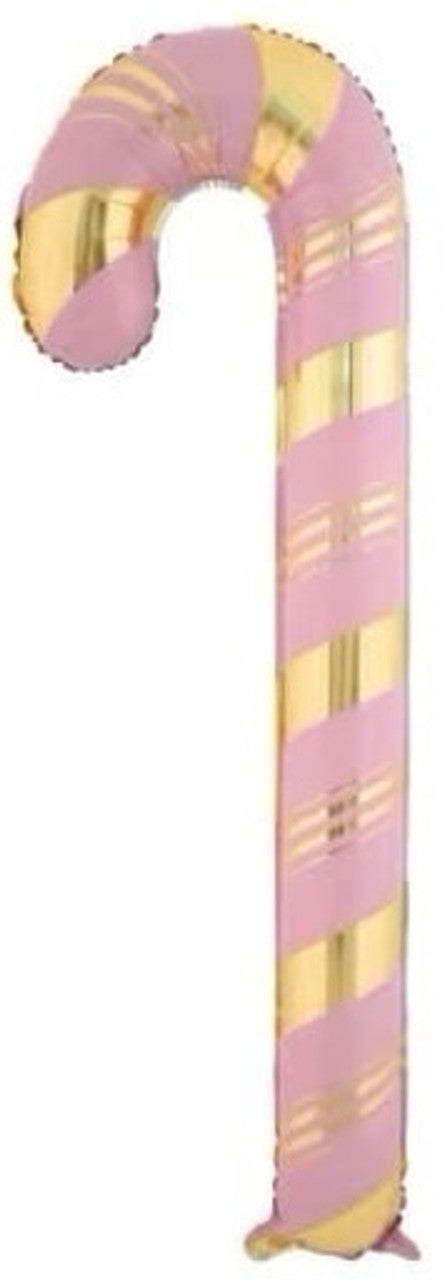 Candy Cane Holiday Pink 22" Foil Balloon