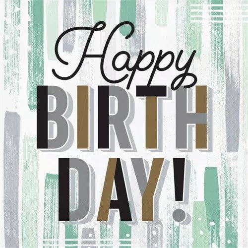 Minted Milestone Birthday Lunch Napkins Paper Party Tableware 16/CT
