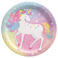 Sparkle & Shine Unicorn Party Round 9" Dinner Plates 8/CT