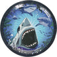 Circling Sharks Nautical 9" Dinner Plates Birthday Party Decor Tableware 8pcs/pk