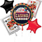 Roll The Dice King Ace Las Vegas Casino Night Party Theme Balloon Bouquet Foil Mylar Balloon