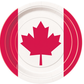 canada day maple leaf paper plates