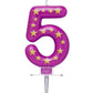 Star Candle Number Five Numeral #5