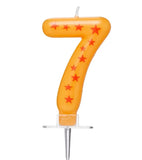 Star Candle Number Seven Numeral #7