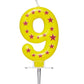 Star Candle Number Nine Numeral #9