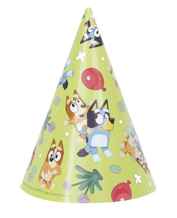 Bluey Party Theme Bluey Party Hats 8/CT