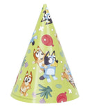 Bluey Party Theme Bluey Party Hats 8/CT