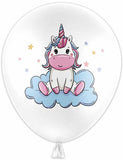 Unicorn 12" Latex Balloons Helium Quality 6pk