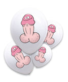 White Pecker Balloons 6 Pack Bachelorette Party Favors Naughty Funny Decorations