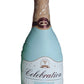 33" Matte Blue Wine Champagne Celebration Bottle Foil Balloon