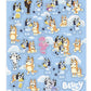 Bluey Sticker Sheet Favors 4/CT