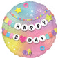 Happy Birthday Friendship Bracelet 18" Round Foil Balloon