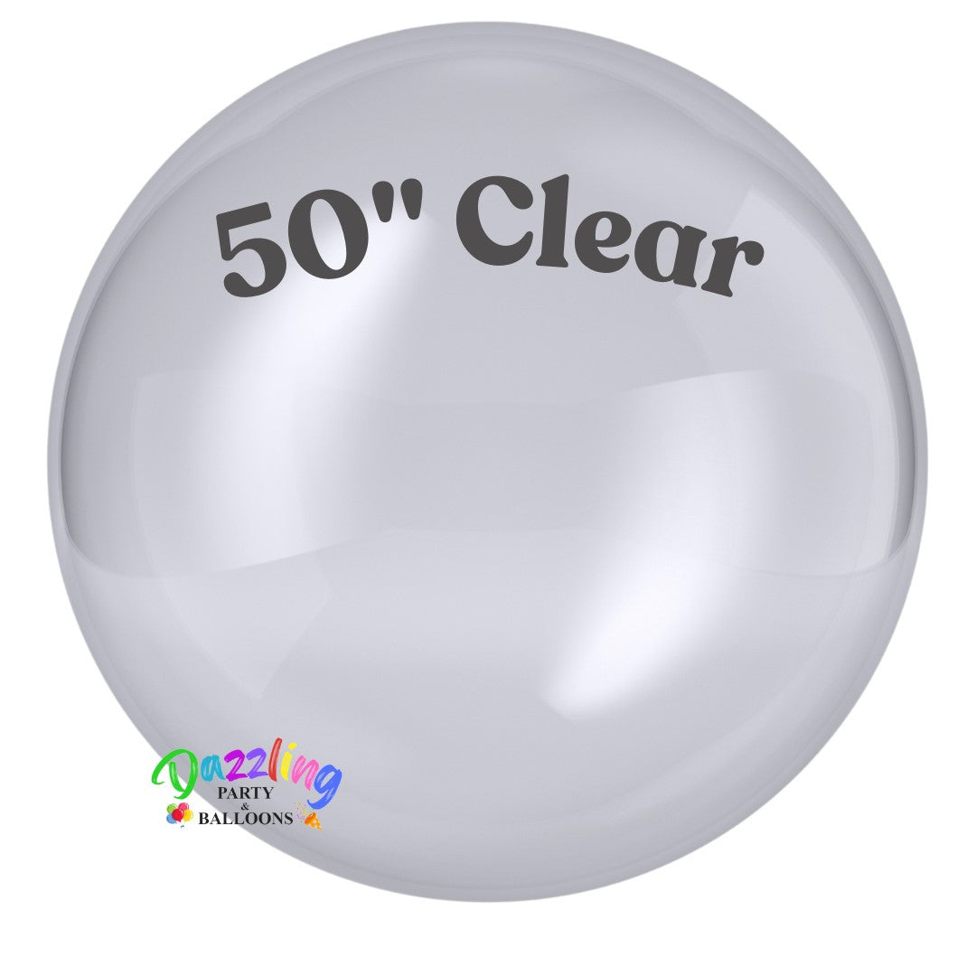 Huge 4 feet clear air party balloon
