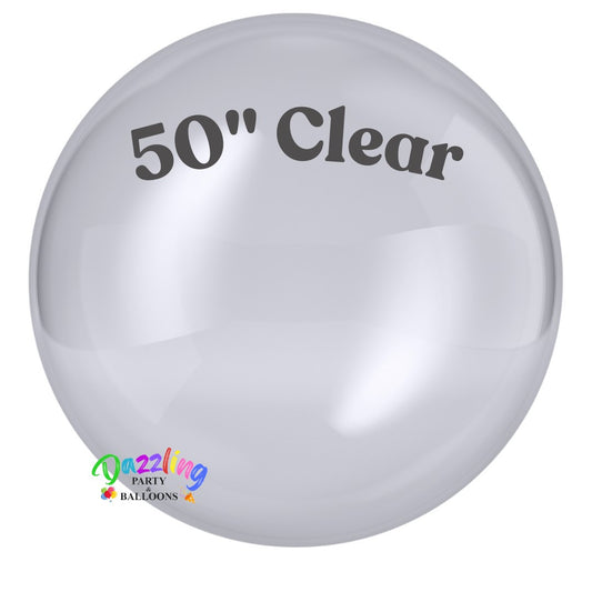 Huge 4 feet clear air party balloon