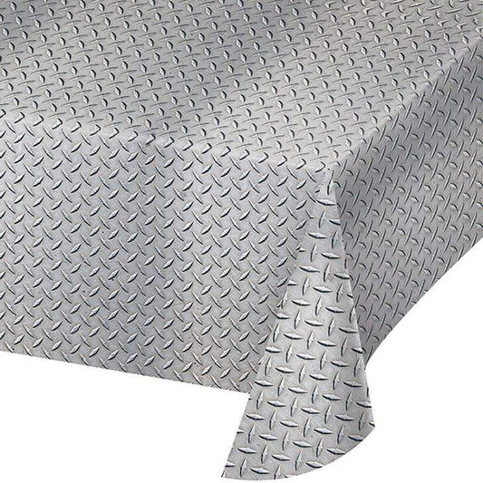 Diamond Plate Patterned Plastic Tablecover