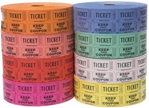 50/50 Ticket Rolls Raffles draws