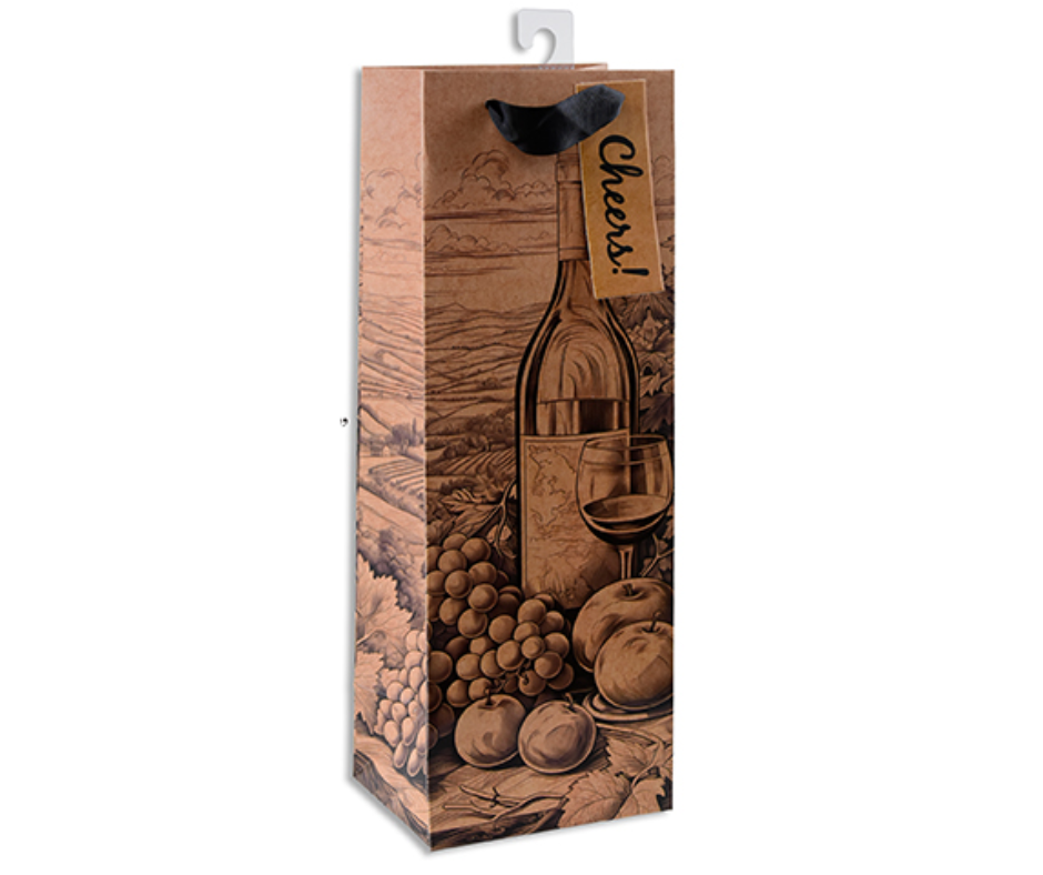Craft Motifs Wine Gift Bag Assorted Designs