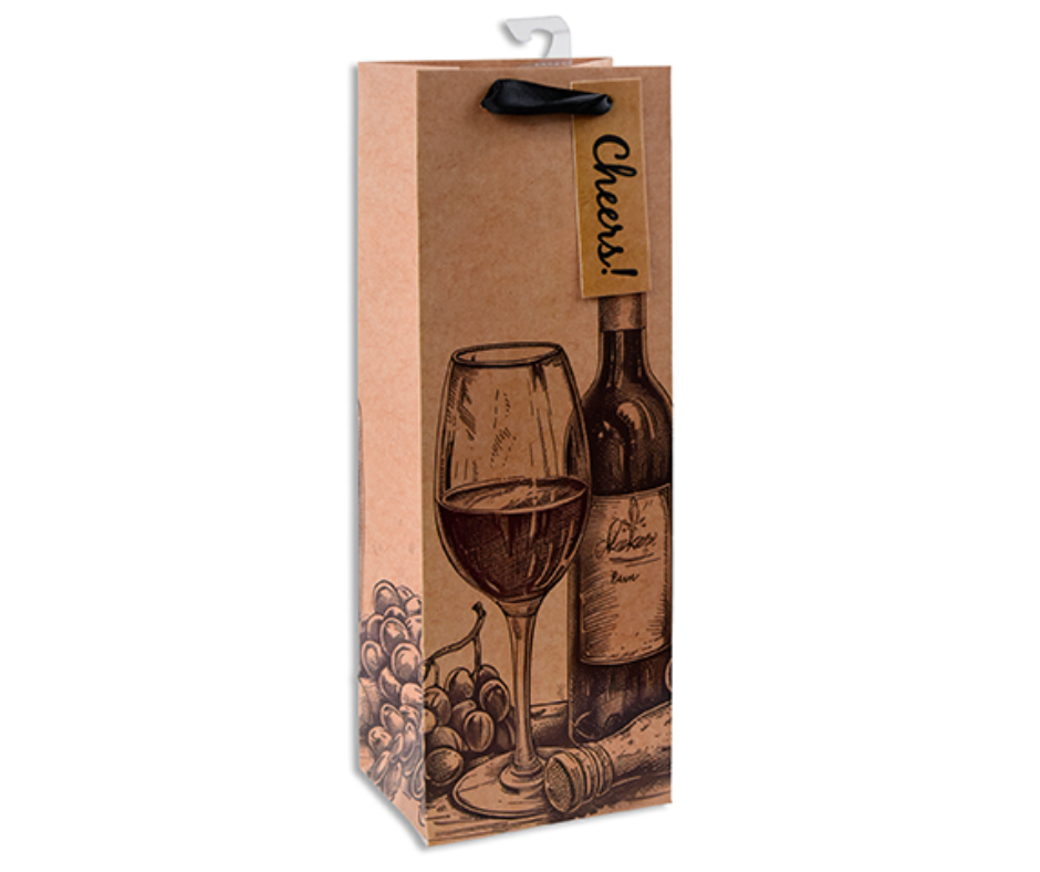 Craft Motifs Wine Gift Bag Assorted Designs