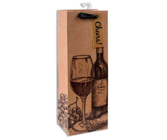 Craft Motifs Wine Gift Bag Assorted Designs