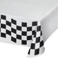 black and white checks tablecover