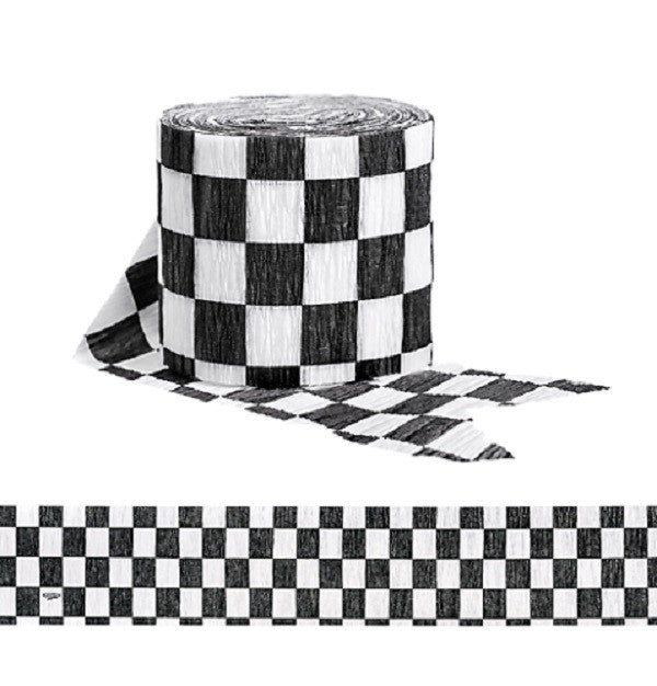 checkered flag crepe streamer